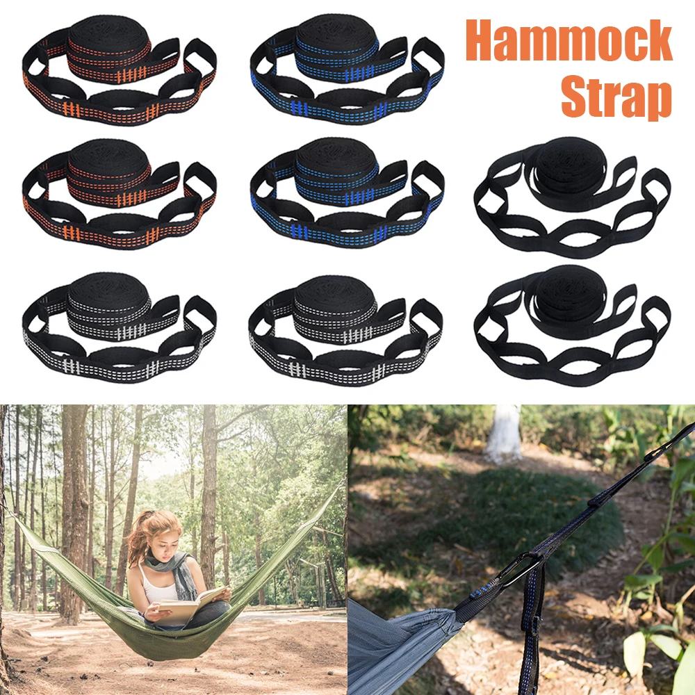 Tree Swing Hanging Hammock Straps Rope Heavy Duty Load Capacity Outdoor Camping Hiking Hammock Hanging Belt One Pair
