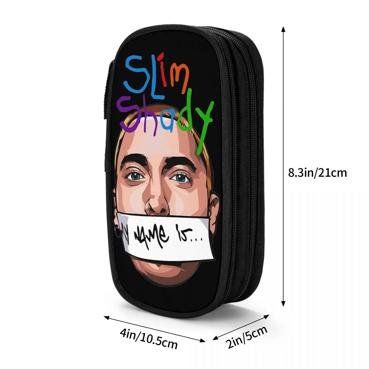 Eminem Tutt The Death Of Slim Shady Pencil Cases Pen Holder Bag Kids Big Capacity Students School Gifts Pencilcases