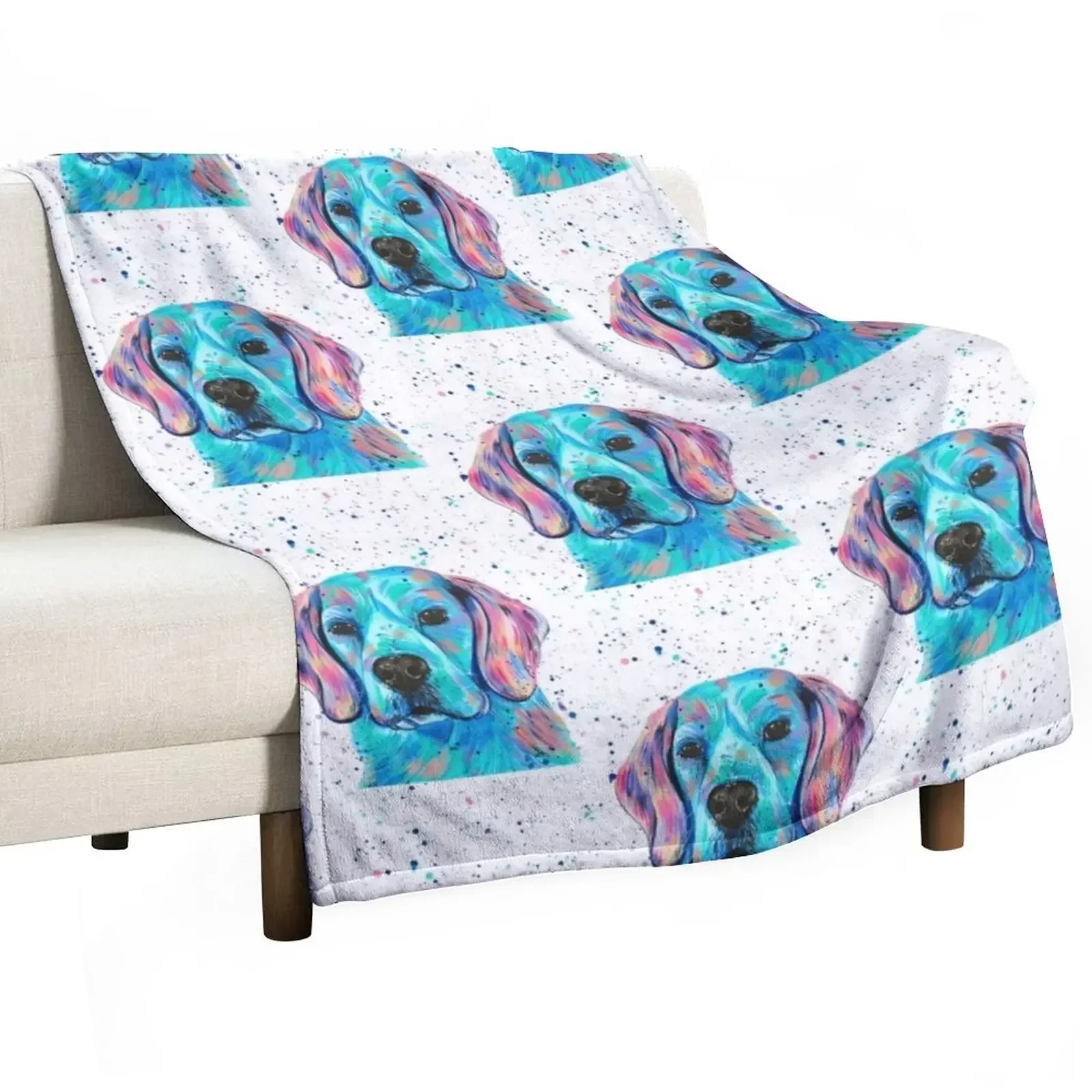

Beagle - Colourful Dog Throw Blanket Beautifuls Luxury Thicken Cute Plaid for winter Blankets