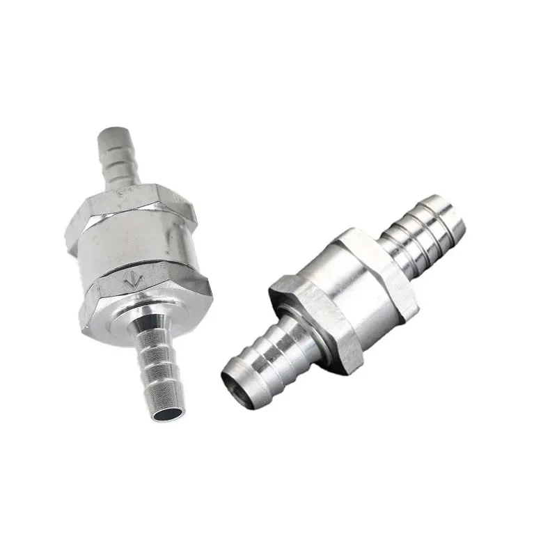 Fuel Check Valve Non Return 6/8/10/12mm Aluminium Alloy Petrol Diesel Water Fuel Line One Way For Peugeot Renault fuel check valve