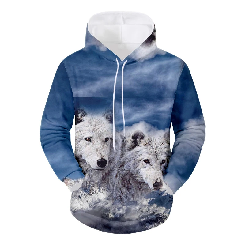 Wolf Fashion Style 3D Printed Hoodies Unisex Pullovers Hoodie Casual Sweatshirts