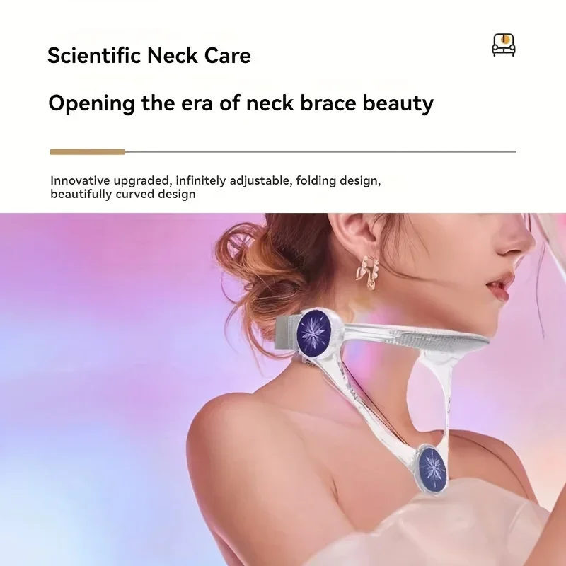 1pc adjustable neck brace PP material cervical support anti-sagging straps elastic pads improve posture