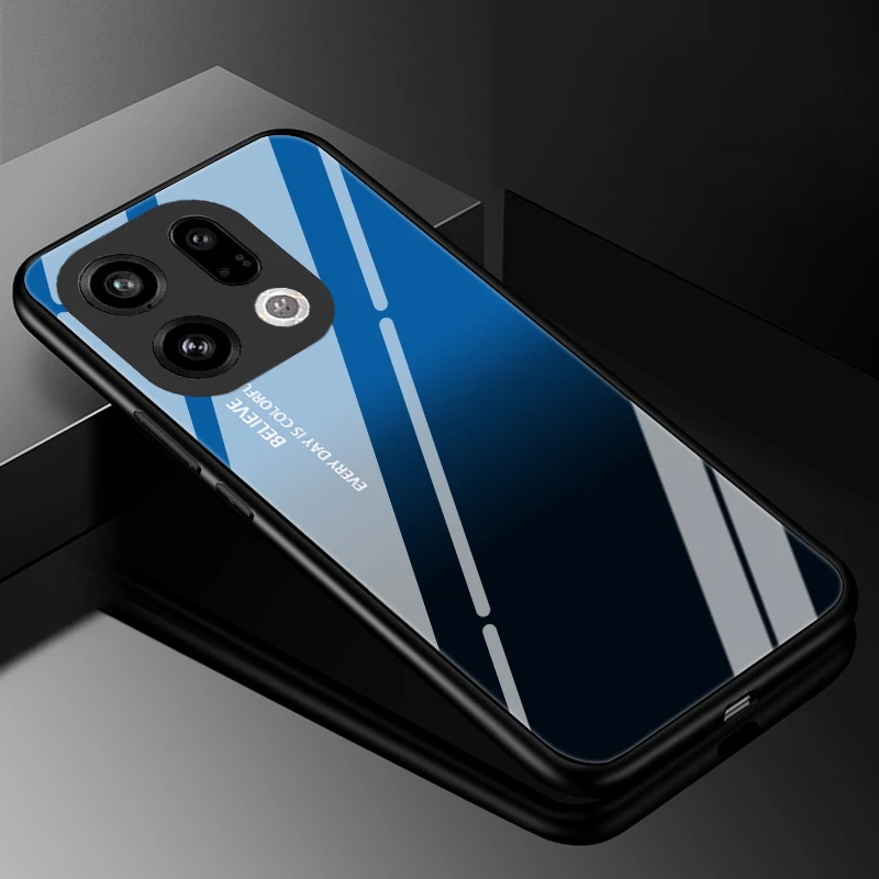 Premium Tempered Glass Hard Back Bumper Case Cover