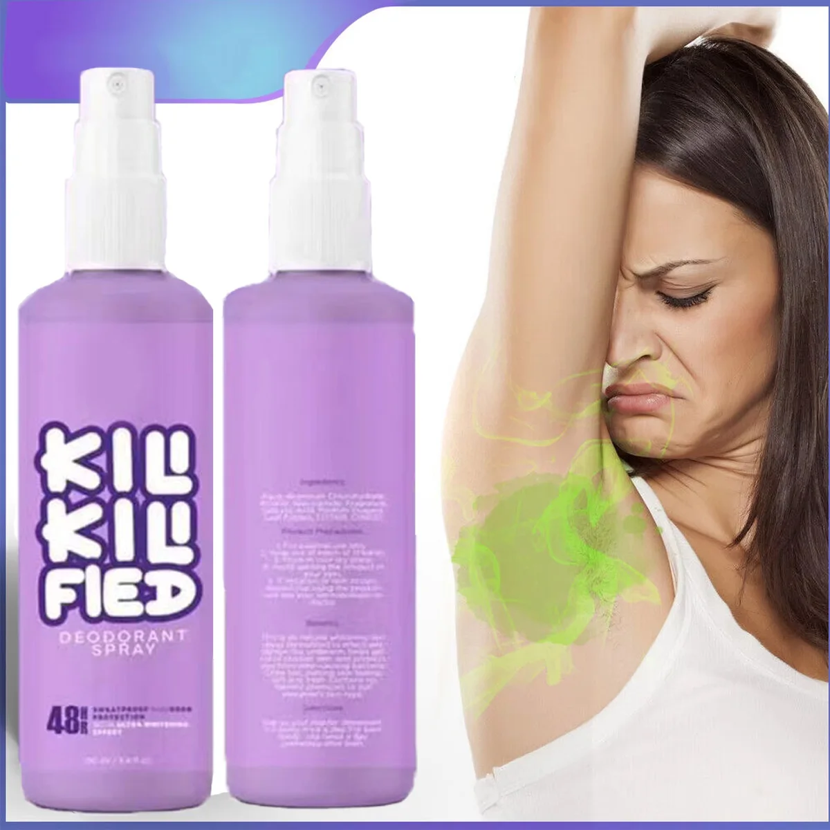 Underarm Odor Removal Spray Perfume Removes Armpit Odor Sweat Antiperspirants Lasting Aroma Man and Woman Skin Care Spray