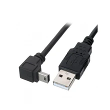 

0.3M Long Mini USB Cable Charging Home Up Down Right Left Data Transmission GPS 90 Degree Camera Car MP3 MP4 MP5 From Male