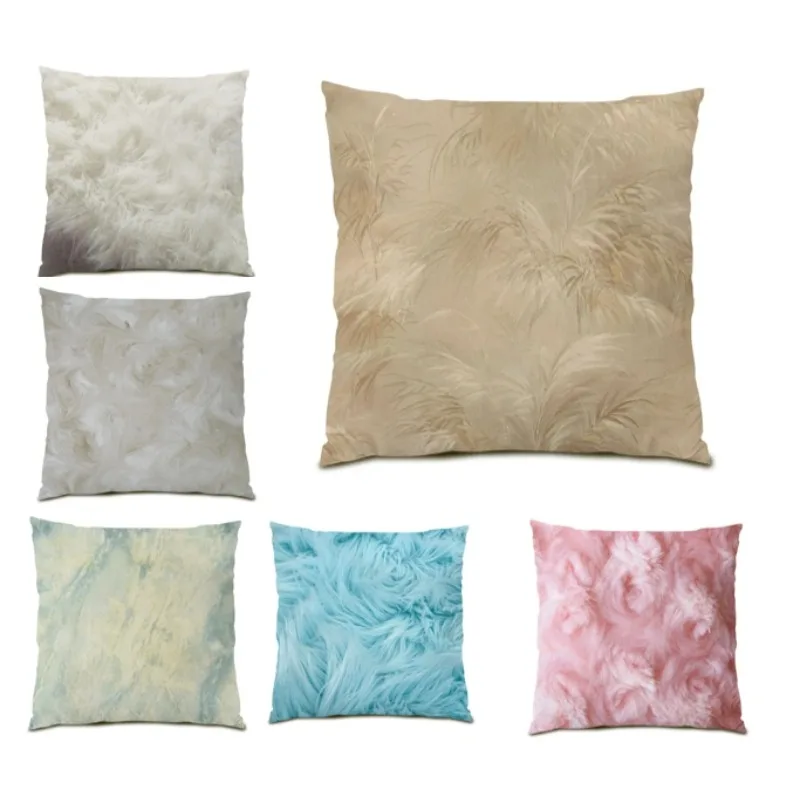 

Bed Decor Pillow Cover Simple Cushion Cover 45x45 Luxury Home Decor Pillow for Sofa Pillowcase Gift Hot Sale DF1893