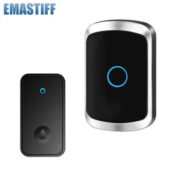 Wireless Waterproof Self-Powered Smart Home Doorbell with 150M Range and Ringtone Functionality - UK Plug (Receiver 1 Emitter 1)