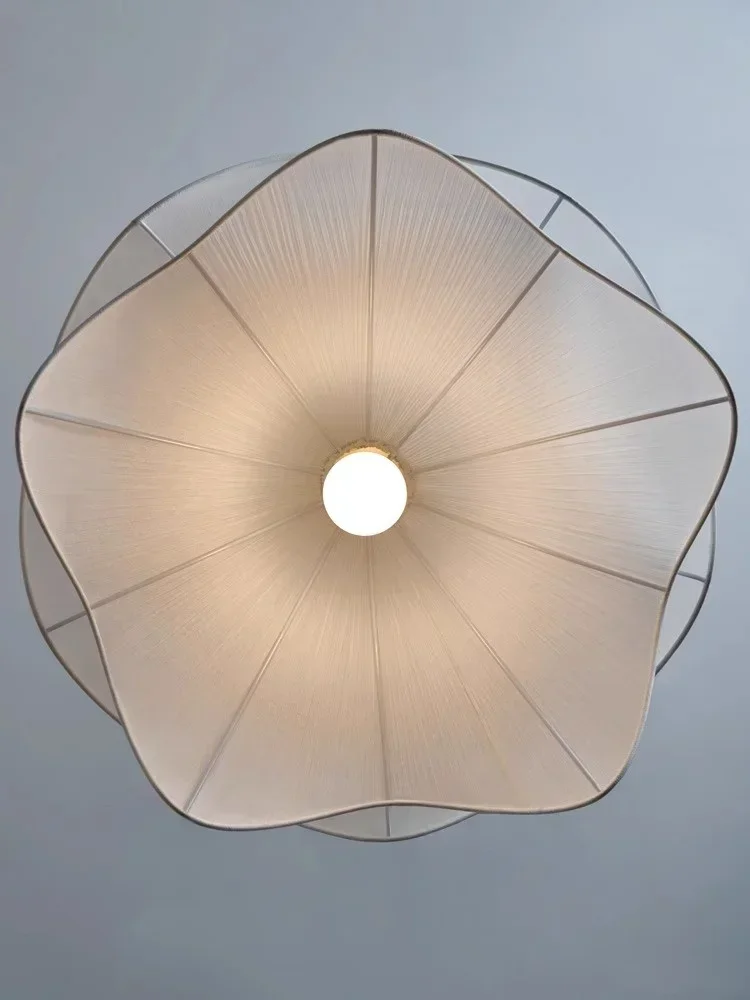 Pendant Lights Nordic Flowers Cloth For Dining Room Kitchen Chandelier Indoor Lighting Bedroom
