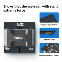 Digital Bathroom Scale for Body Weight and Composition Health Analyzer with Smart Bluetooth APP to Monitor Body Fat, BMI, Muscle 2