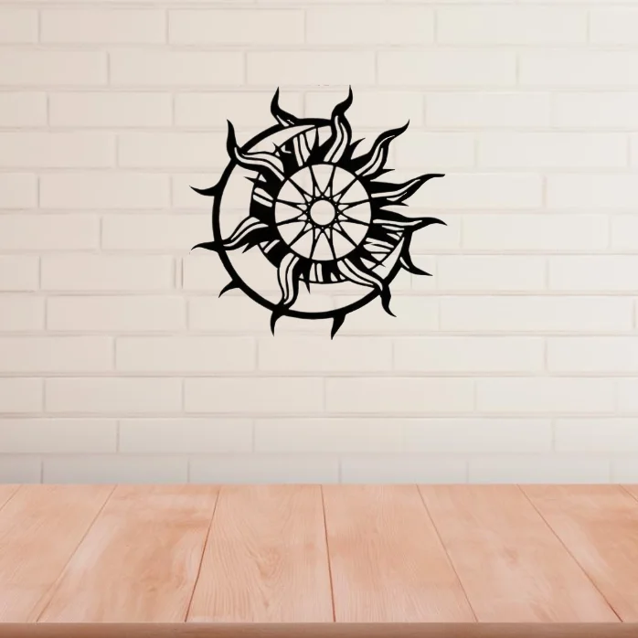 

Sun Wall Decor Metal Wall Decor, Interior Home Decor Modern Art Living Room Office Decor Metal Wall Hanging Gift