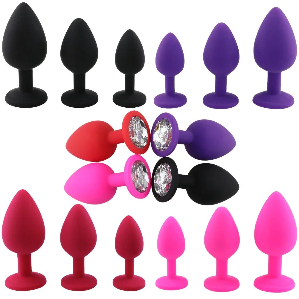 S/M/L Silicone Butt Plug Anal Plugs Unisex Sex Stopper 3 Different Size Adult Toys for Men/Women Anal Trainer For Couples SM
