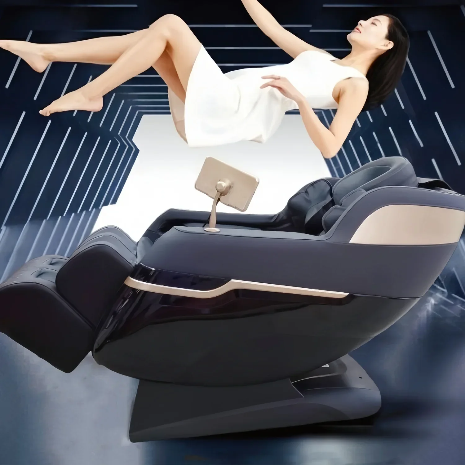 C124 2024 Modern Air Pressure Zero Gravity yamaguchi massage chair electric ai voice Heating Waist Foot Full Body Massage Chair 5