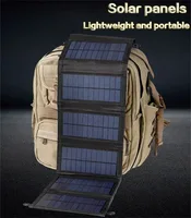 Chargeur solaire portable pliable avec sortie USB, étanche, pour téléphone portable, camping, randonnée, voyage 8