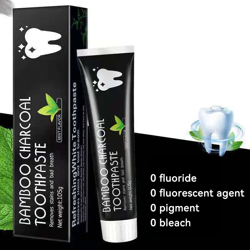 Teeth Whitening Essence Teeth Whitening Product Teeth Health Product Bamboo Charcoal Toothpaste Whiten Teeth Removing Yellow Teeth Cleaning Tooth Stain Oral Fresh Activated Carbon Tooth Care