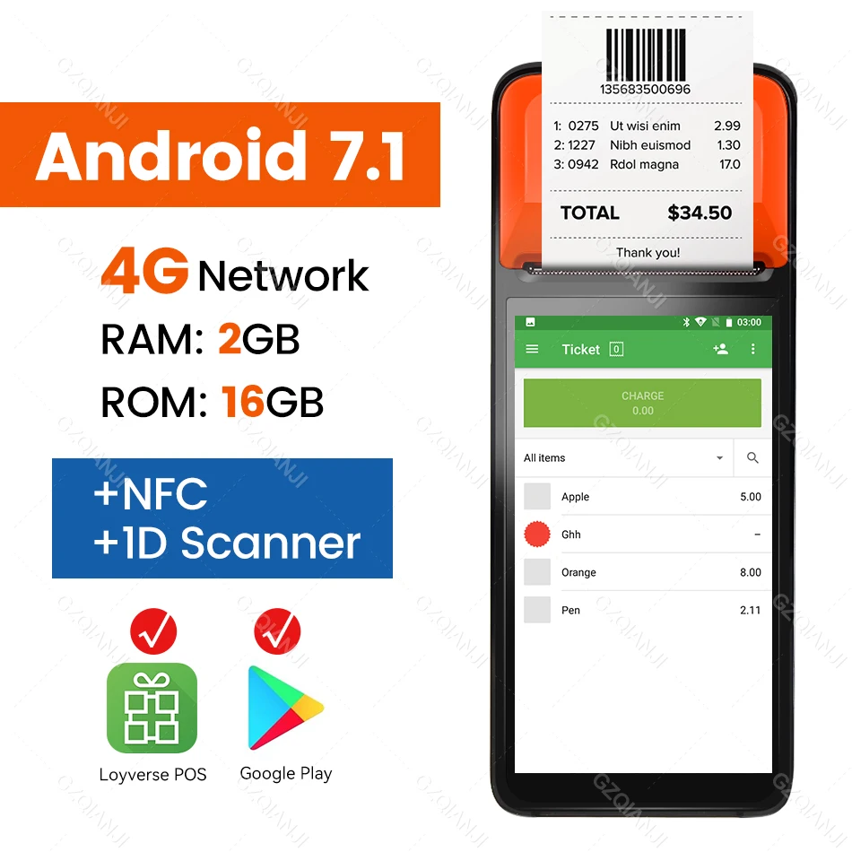 canon ivy mini photo printer Android Handheld POS PDA Wifi 3G Terminal Wireless Receipt Printer 58mm Support Wifi NFC Scanner 1D PDA All in one bluetooth pocket printer Printers