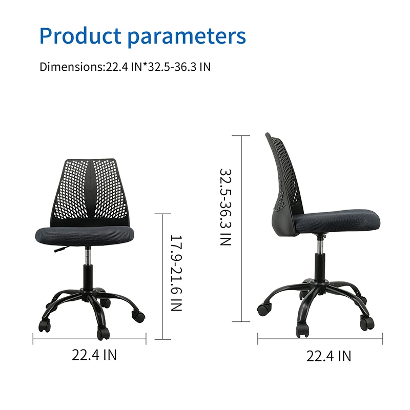 Ergonomic Office and Home Chair with Supportive Cushioning, Grey  2