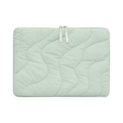 Elegant Fluffy Laptop Sleeve Bag - Macbook Pro 14 (Green Case)