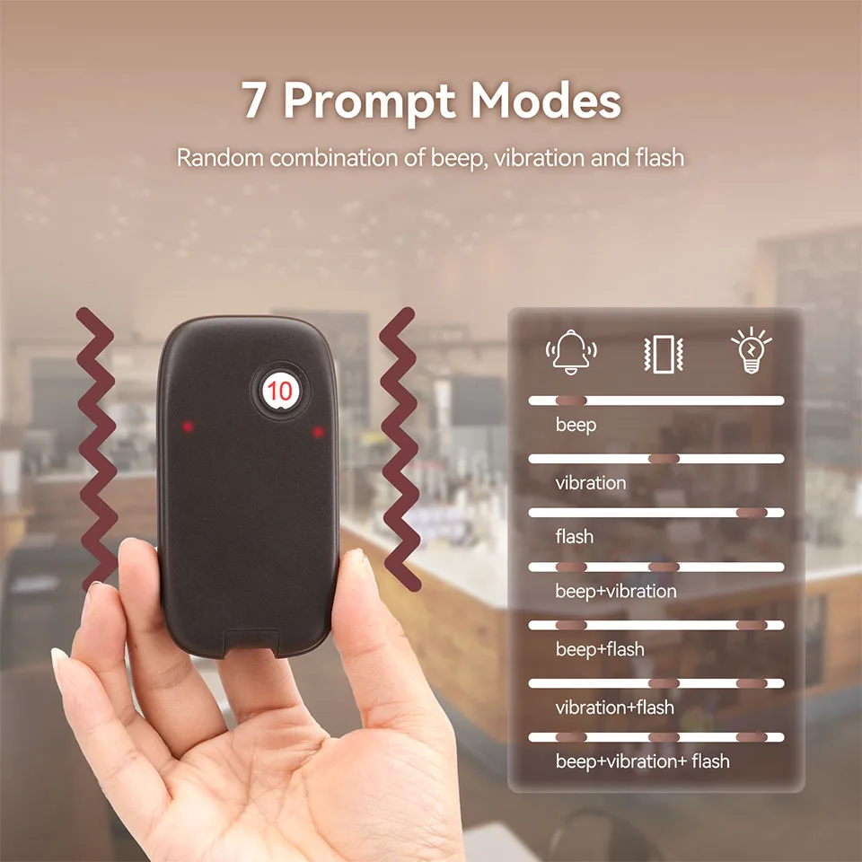 Wireless Calling System Retekess Pager Restaurant TX31 Food Truck Vibrator Vibration Bell Coffee