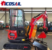 CE-approved EPA certificate, tracked 1.8-ton and 1-ton mini excavators, hot-selling small excavators, mini excavators