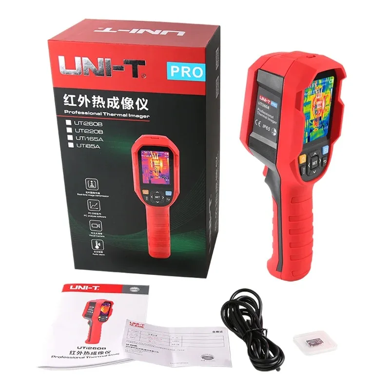 

UNI-T UTi260A Thermal Imager Infrared Resolution 256x192 Thermal Camera for PCB Inspection Heat Leakage Electrical Repair