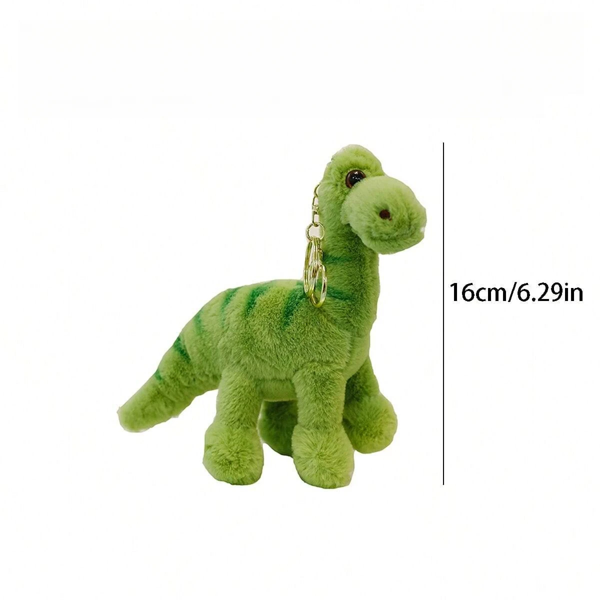 Fluffy Dinosaur Keychain Long Plush Soft Key Ring for Backpacks, Cute Bag Charm Accessory Stuffed Animal Plush Bag Pedant