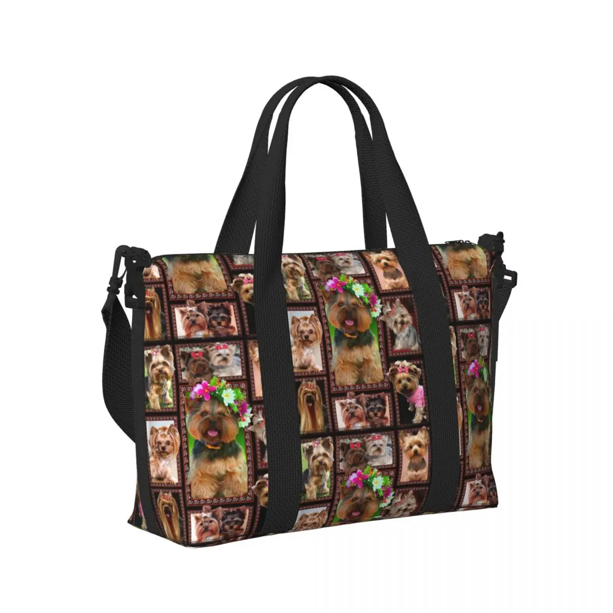 Yorke Dog Yorkshire Terrier Beach Tote Bag Women Extra Large Gym Carry On Travel Shopping Bags