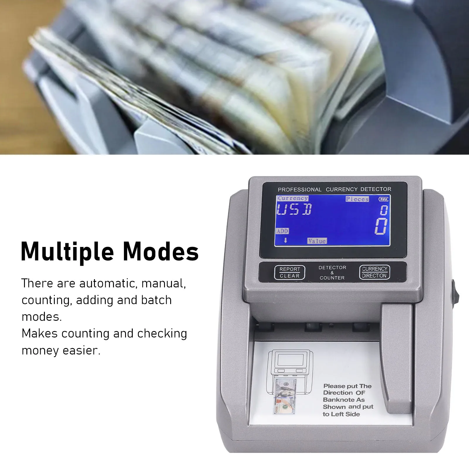 Denomination Money Counter Machine Denomination Money Counter Machine Small Commercial Handheld Bill Counting Machine