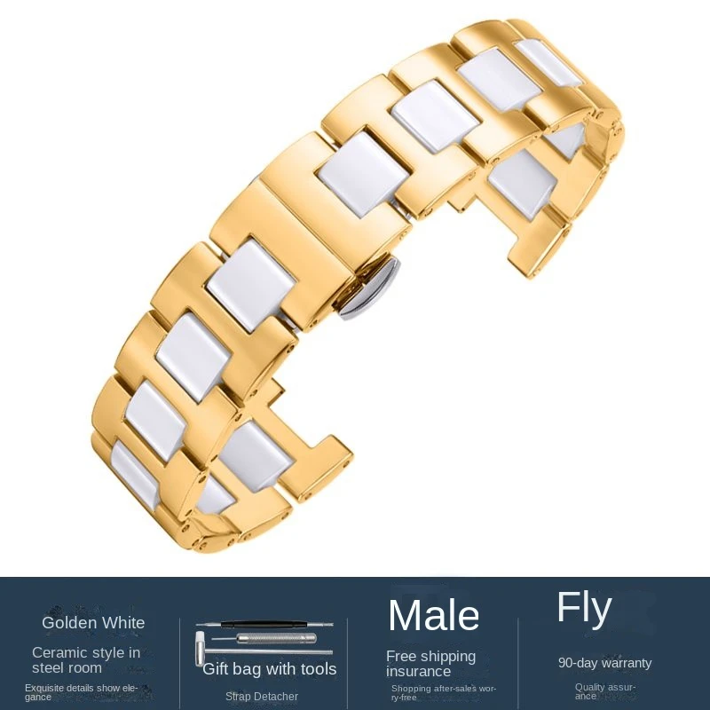 thumbnail image 1 of Correa de cerámica de alta calidad para relojes GC Guess Rossini MK, correa de 20 x 11 mm, 18 x 10 mm, 16 x 8 mm, accesorios para relojes de hombre y mujer, 1 of 5