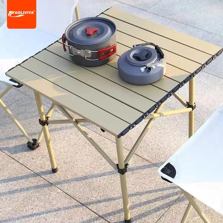 

Aoliviya Outdoor Folding Tables and Chairs Portable Picnic Camping Table and Chair Suit Night Market Stall Small Square Table Ou