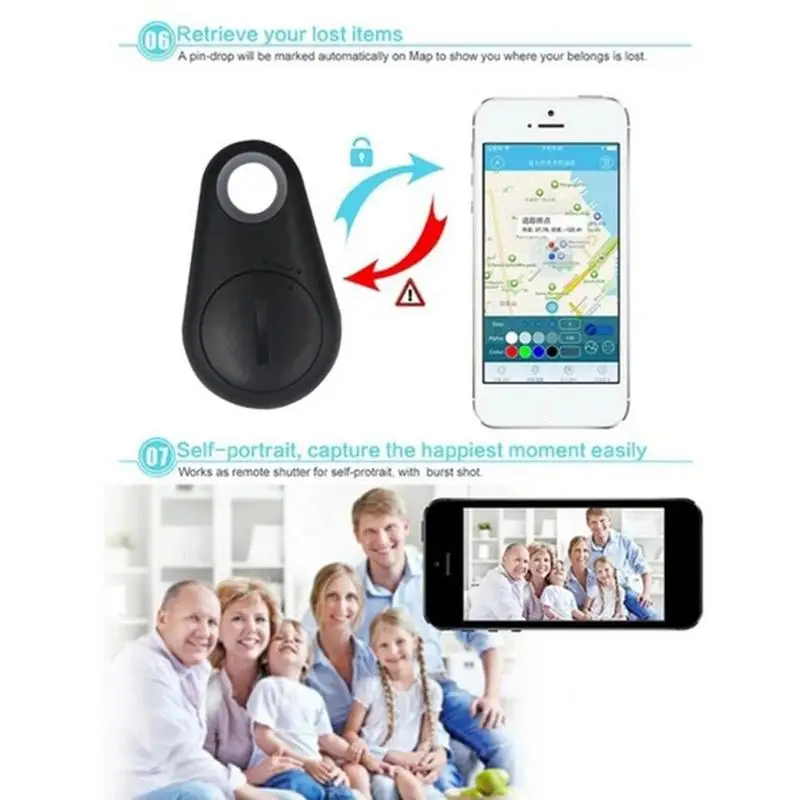 Smart Mini GPS Finders Cat Dog Waterproof Wireless Locator Anti-Lost Tag Locator Pets Articles Wallet Collar Device Accessories bluetooth tracker,smart tracker