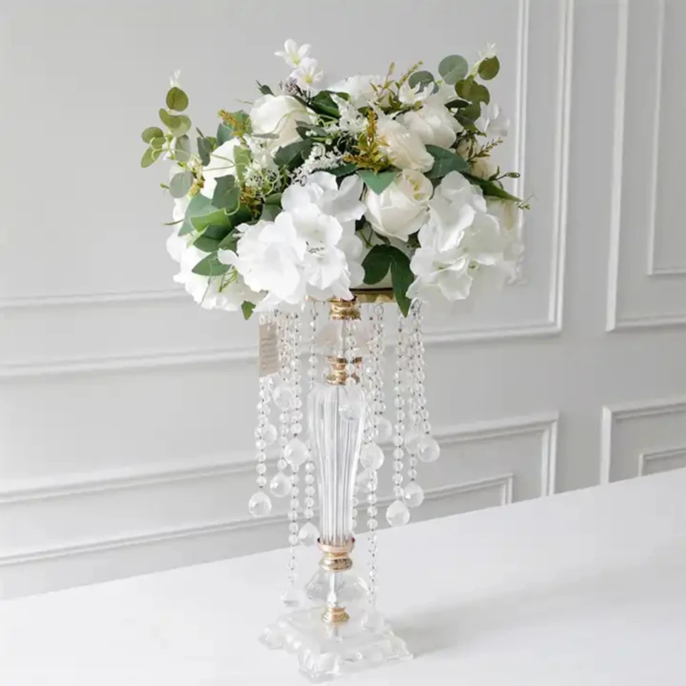Flores de cristal para decoración de mesa de boda, centros de mesa, soporte  de flores para fiesta, 4 piezas/8 piezas/10 piezas, 275 - AliExpress, image size:960x960