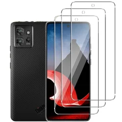 Premium 2.5D 9H Tempered Glass Screen and Lens Protector Pack (4 Pieces) - Motorola A3100 (For Moto Thinkphone)