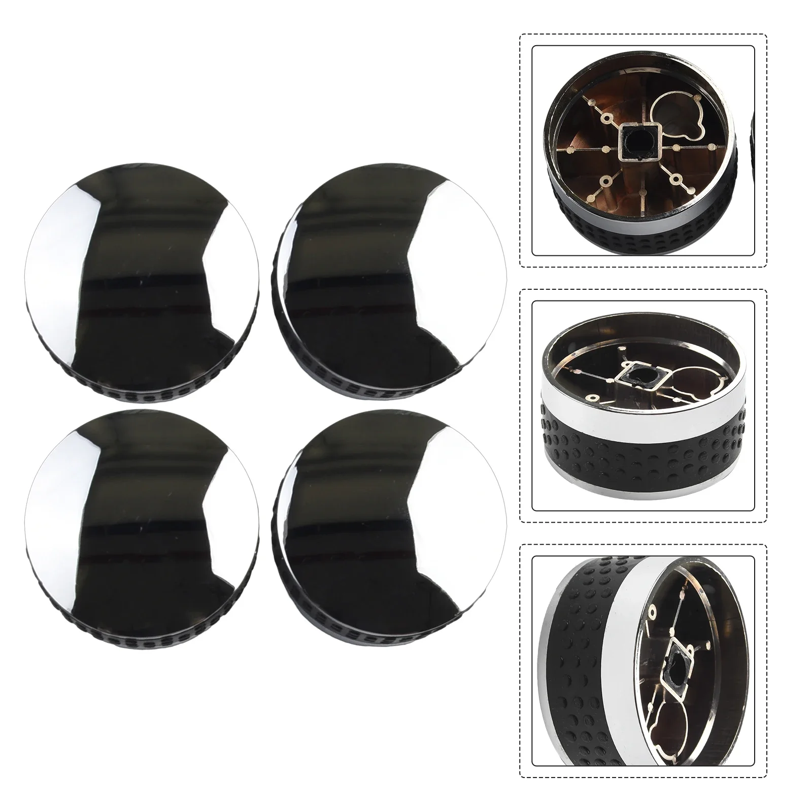 4 Pcs Grill Control Knob 58mm 50mm Outdoor BBQ Gas Stove Switch Knob Replacement Parts Barbecue Garden Tool Accessory Durable