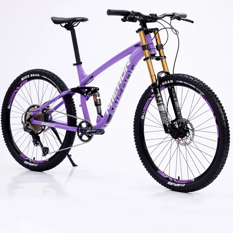 26 27.5 Inch Soft Tail Mountain Bike 11 Speed Double Damping Downhill Dh  Bicycle Aluminum Alloy Mtb For Adults Hydraulic Brake - Bicycle - AliExpress