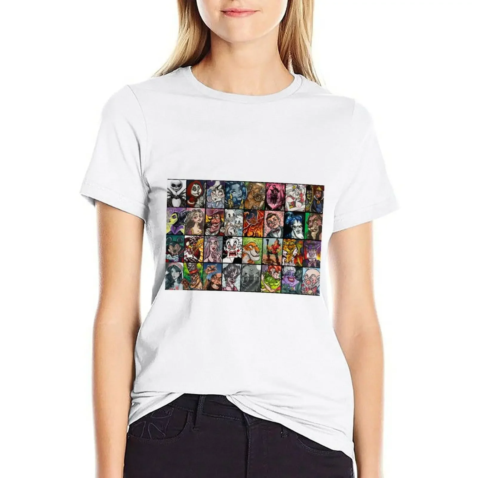 

31 Days Of Spooky Art T-shirt summer tops vintage clothes t shirt for Women
