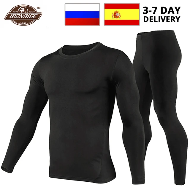 Men's Winter Thermal Underwear Fleece  Men's Winter Motorcycle Thermal Set  - Men's - Aliexpress