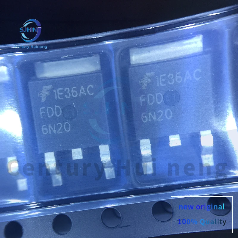 

5 шт. новый оригинальный FDD6N20TM FDD6N20 4.5A 200V N-Channel трубка с полевым эффектом TO-252