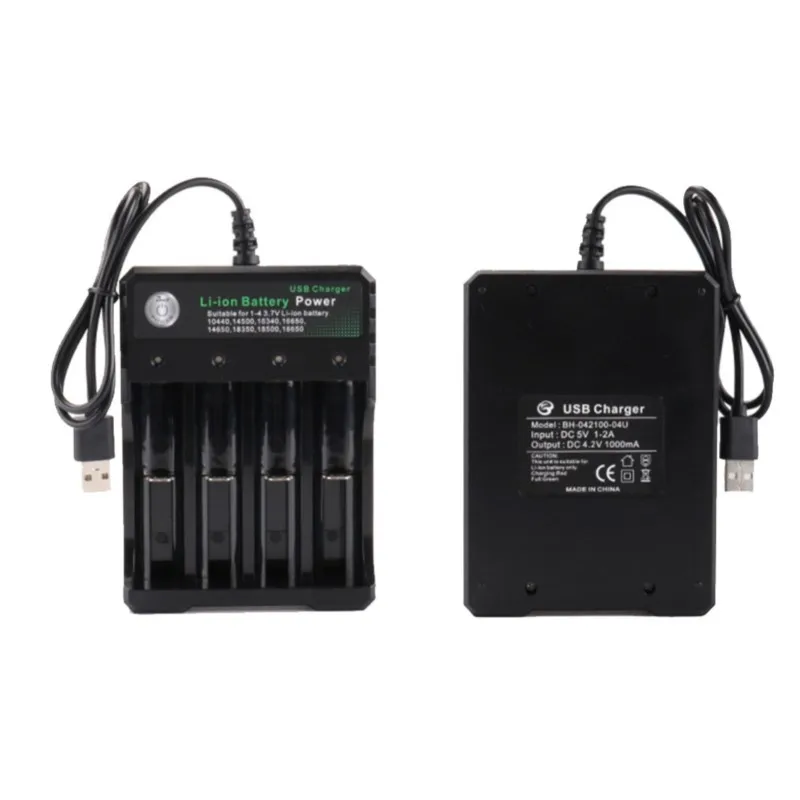 Chargeur Batterie Lithium 18650 USB 2/3/4 Ports 4.2V