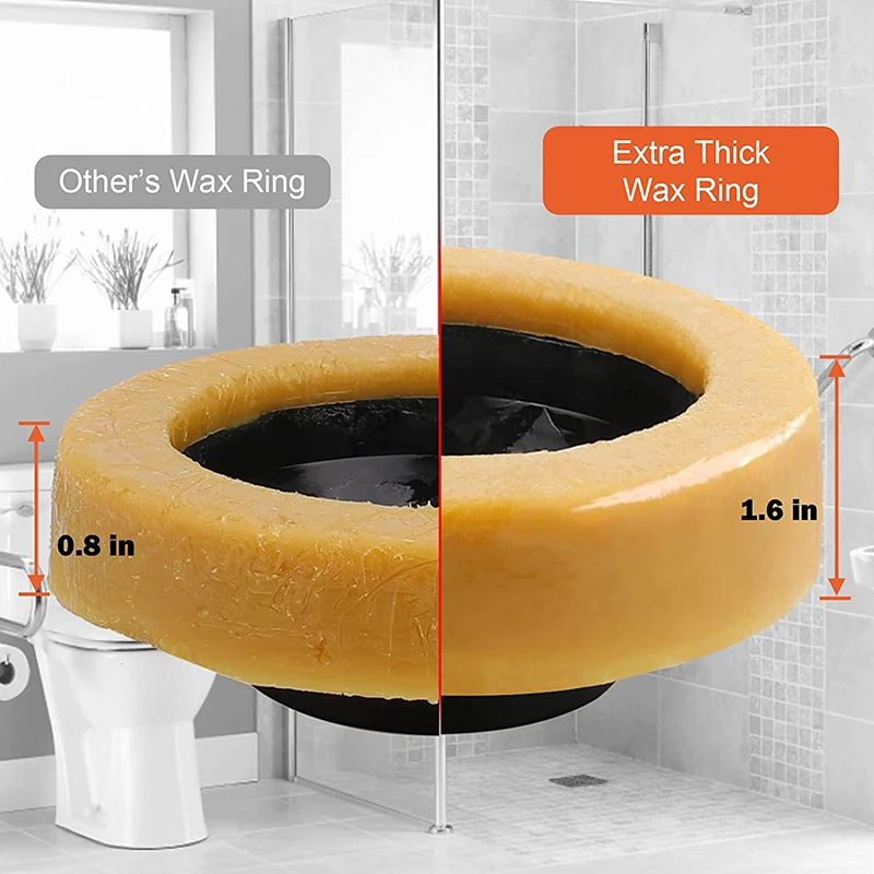 Toilet Floor Anti-leak Flange Wax Ring Bowl Gasket Sealing Ring Universal Drain Pipe Caulk Parts 1 PCS