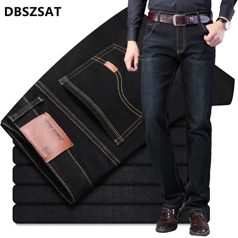 Men Pants Jeans Straight Loose Casual