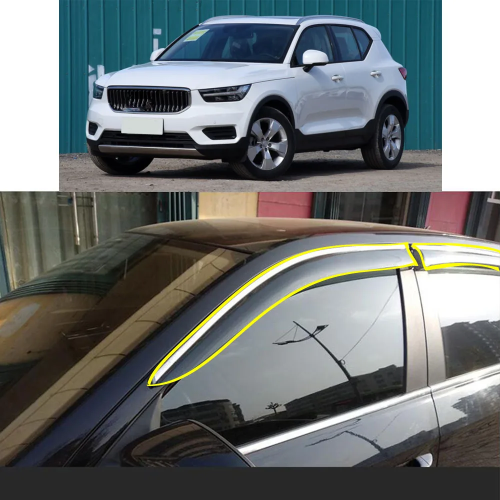 car-body-styling-sticker-plastic-window-glass-wind-visor-rain-sun-guard-vent-parts-for-volvo-xc40-2019-2020-2021-2022