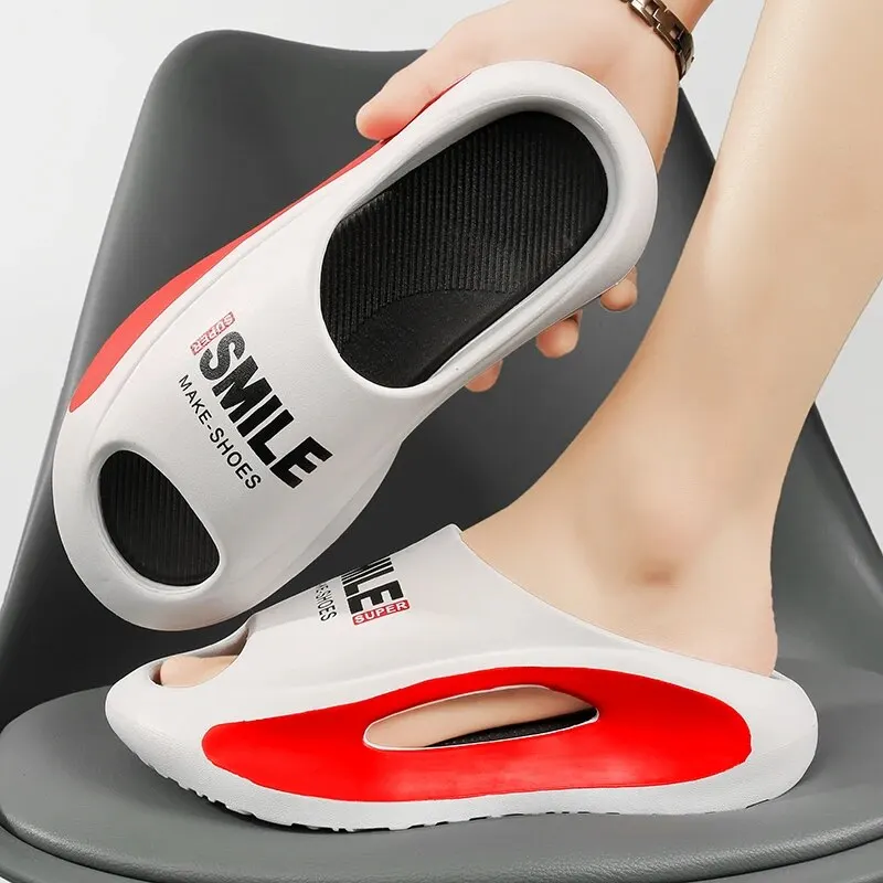 Men's Slippers High Quality EVA Soft Thick Soled Slippers Women's Fashion Wear Home Home Sandals Men's Beach Shoes