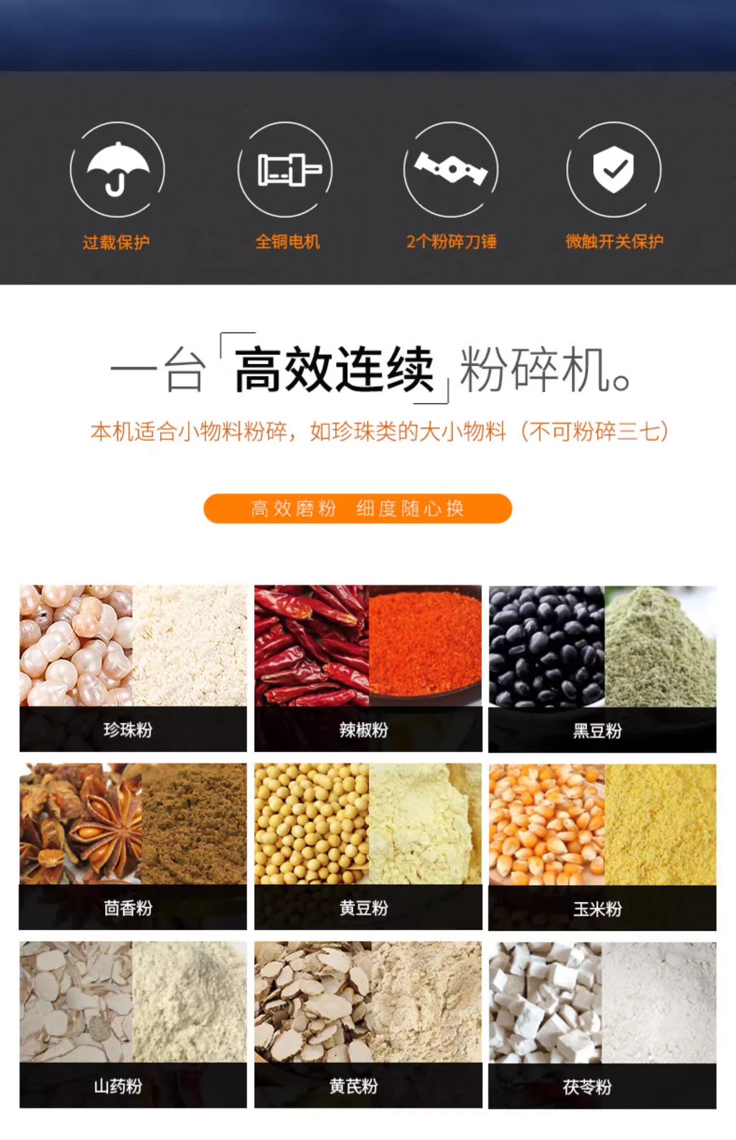 15kg/h DF-15 Commercial  Pulverizer Automatic Continuous Hammer Mill pellet mill