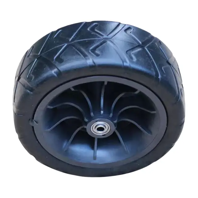 20 Cm -Es Cserekerék A Kocsihoz, Kézi Kocsi Tartalék Alkatrész Élelmiszerbolthoz, Összecsukható Kempingkocsi, Bevásárlókosár -Rögzítés Fekete - Image 6