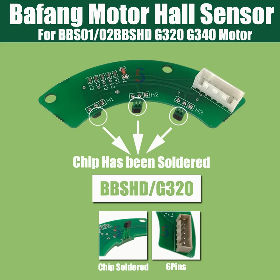 Hall-Sensorplatine Für BAFANG MidDrive Motoren - PAS Sensor 250W-1000W BBS01 BBS02