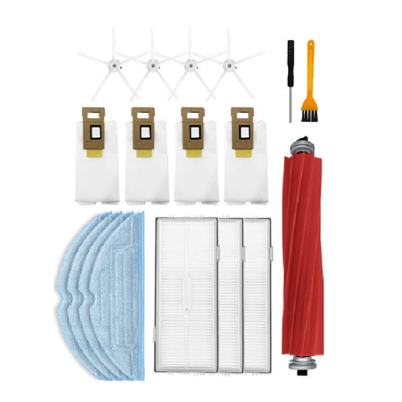 

Vacuum Cleaner Kit Hepa Filter Mop Cloth Dust Collecting Garbage Bag For Roborock S7 T7S T7S Plus G10