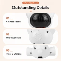 Smart Infrared Laser Toys for Cats 360° Rotating Automatic Sensing Cute Space Cat Toy Rechargeable Cat Soothing Pet Supplies 5