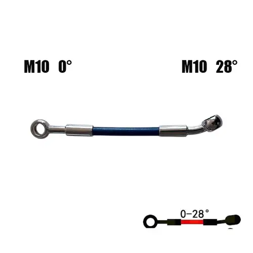 Universal Motorcycle Stainless Steel Braided Brake Hose AN3 Reinforced Front Rear Hydraulic Scooter Brake Clutch Pipe M10 Banjo - Image 7