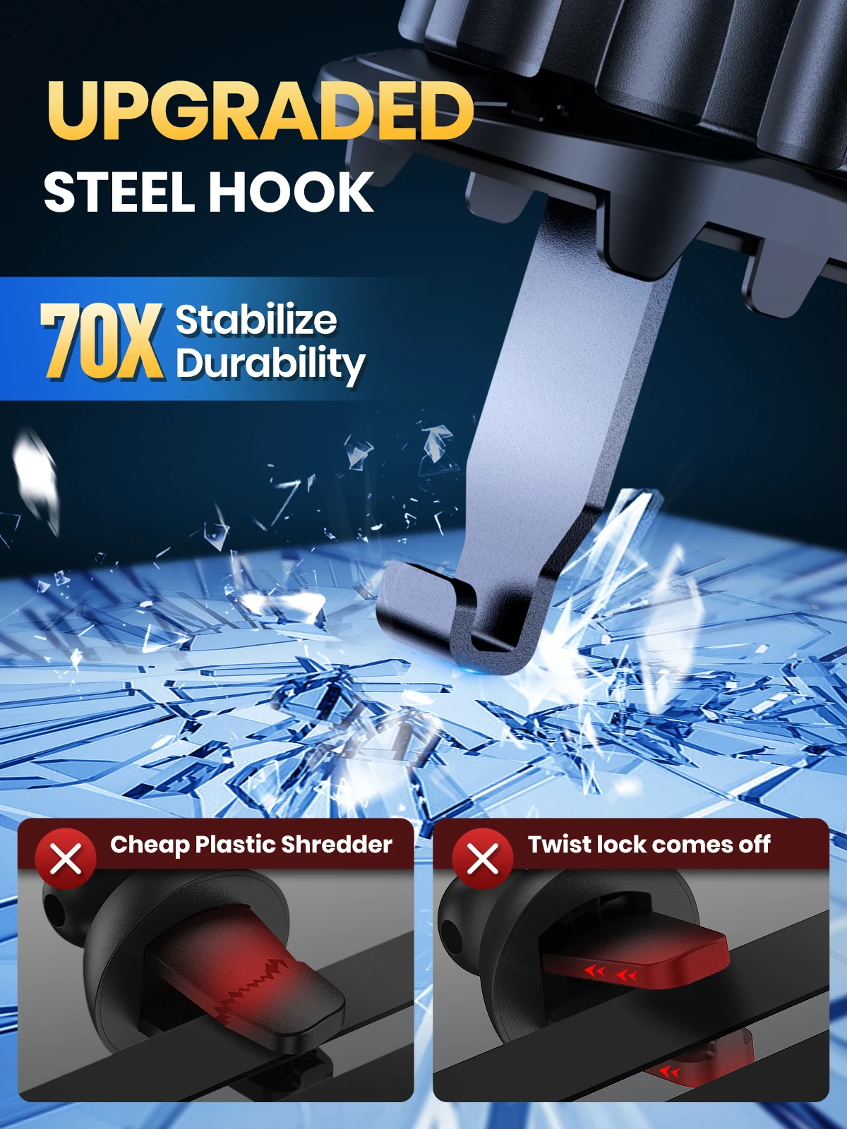 TOPK حامل هاتف السيارة المغناطيسي 360 دوران الهواء...