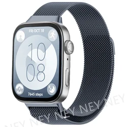 Milanese Loop Magnetic Stainless Steel Watch Band - 2024 Newest Edition - huawei fit 3 (Space gray 06)